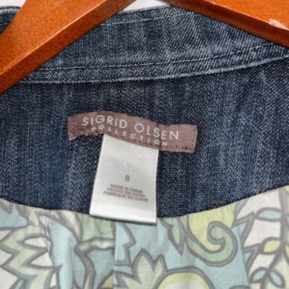 SIGRID OLSEN | Jean Jacket Women’s size 8 with Lining - Picture 7 of 16